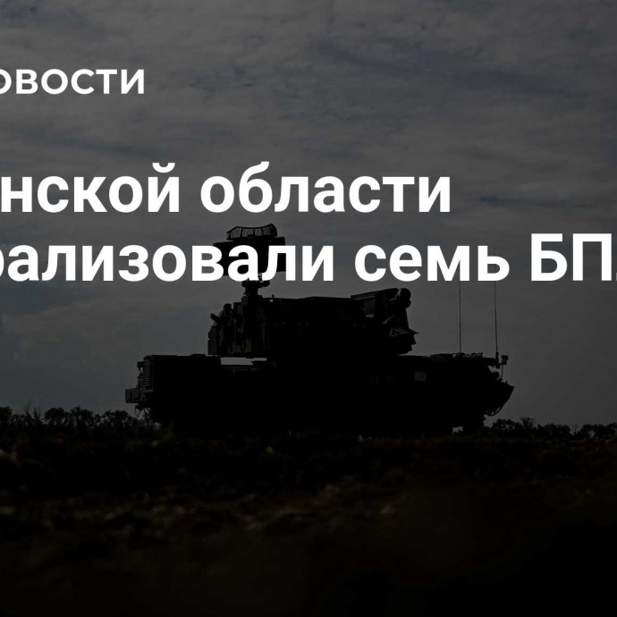 В Брянской области нейтрализовали семь БПЛА