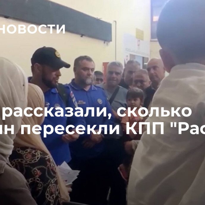 В МЧС рассказали, сколько россиян пересекли КПП 