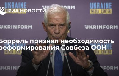 Боррель признал необходимость реформирования Совбеза ООН