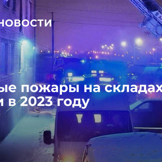 Крупные пожары на складах в России в 2023 году