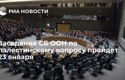 Заседание СБ ООН по палестинскому вопросу пройдет 23 января