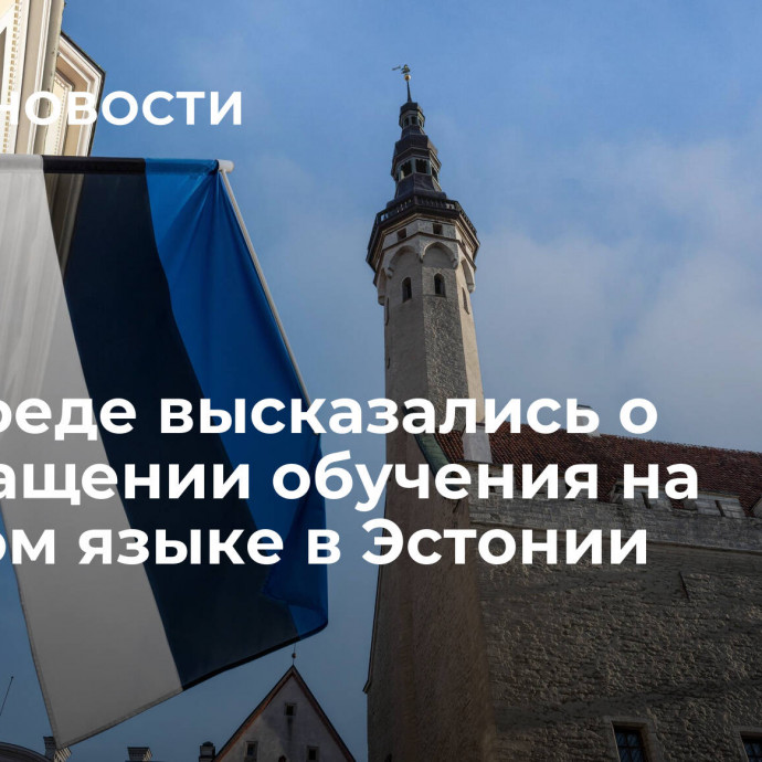 В Совфеде высказались о прекращении обучения на русском языке в Эстонии