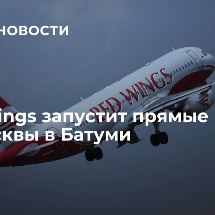 Red Wings запустит прямые рейсы из Москвы в Батуми