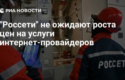 "Россети" не ожидают роста цен на услуги интернет-провайдеров