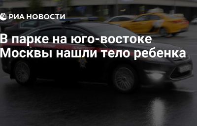 В парке на юго-востоке Москвы нашли тело ребенка