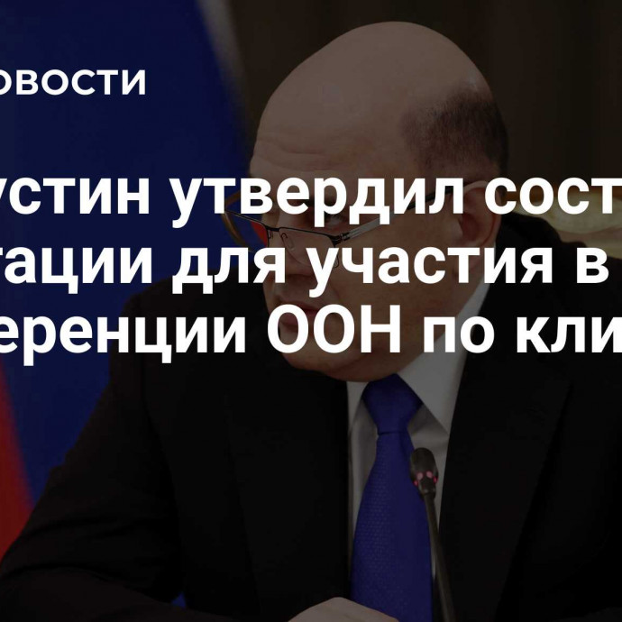 Мишустин утвердил состав делегации для участия в конференции ООН по климату