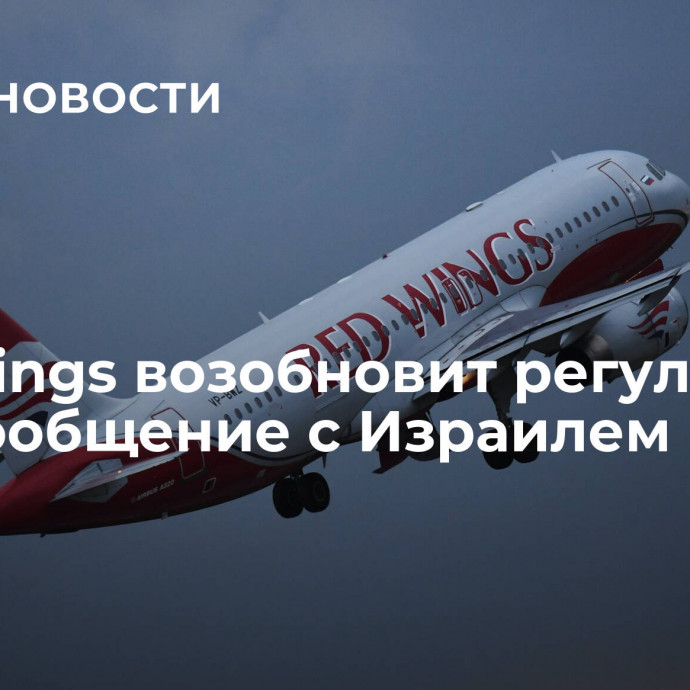 Red Wings возобновит регулярное авиасообщение с Израилем