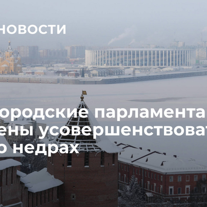 Нижегородские парламентарии намерены усовершенствовать закон о недрах