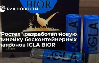 "Ростех" разработал новую линейку бесконтейнерных патронов IGLA BIOR