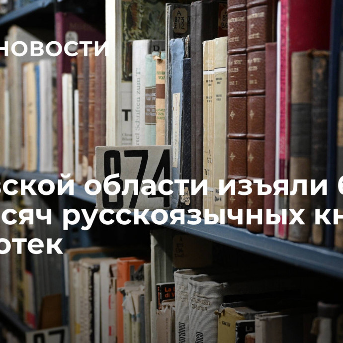 В Киевской области изъяли более 400 тысяч русскоязычных книг из библиотек