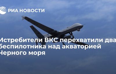 Истребители ВКС перехватили два беспилотника над акваторией Черного моря