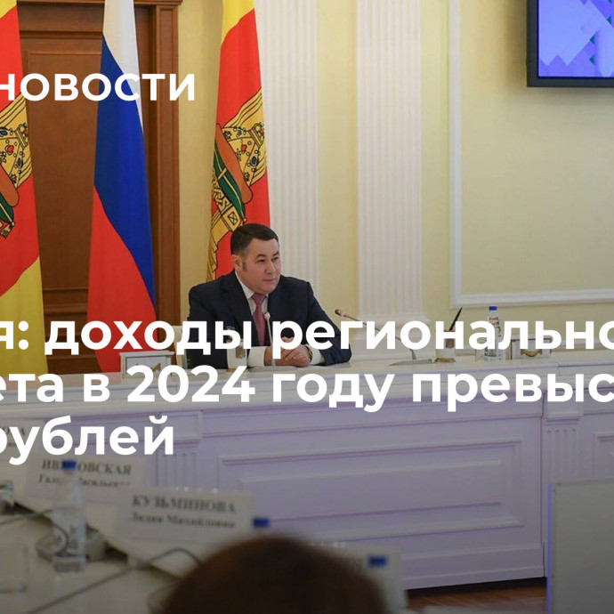 Руденя: доходы регионального бюджета в 2024 году превысят 110 млрд рублей