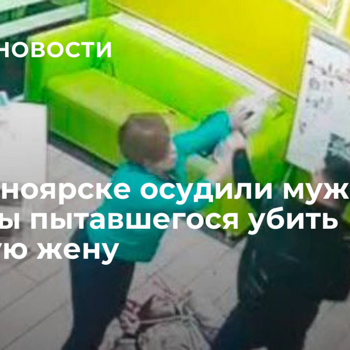 В Красноярске осудили мужчину, дважды пытавшегося убить бывшую жену