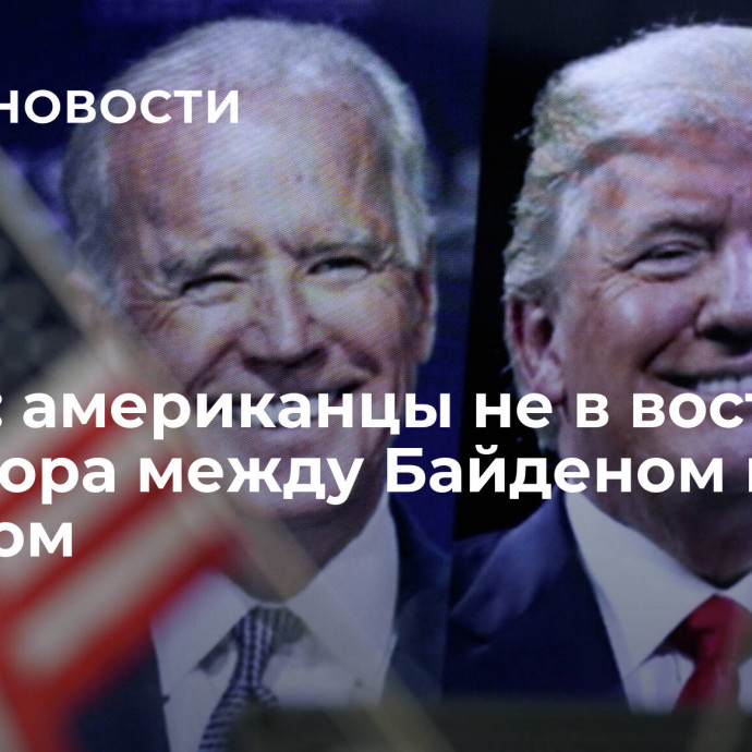 Опрос: американцы не в восторге от выбора между Байденом и Трампом