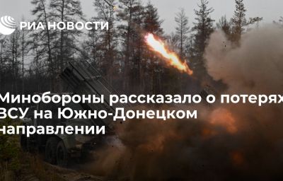 Минобороны рассказало о потерях ВСУ на Южно-Донецком направлении