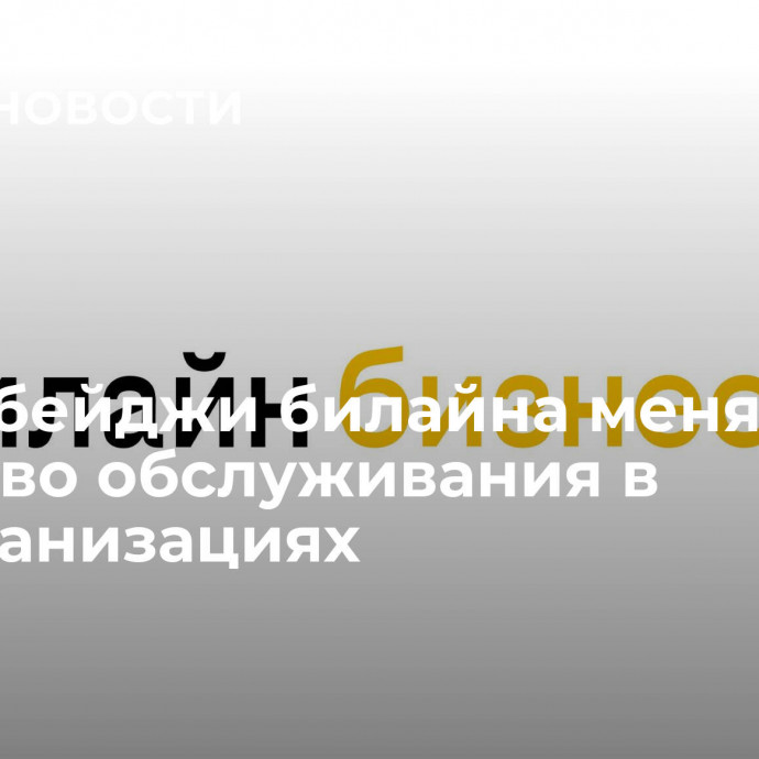 Аудиобейджи билайна меняют качество обслуживания в госорганизациях