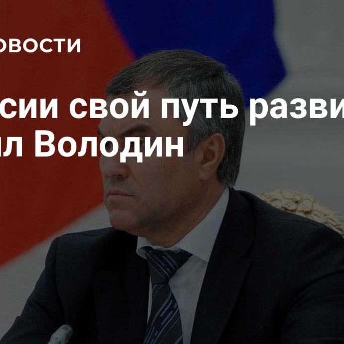 У России свой путь развития, заявил Володин