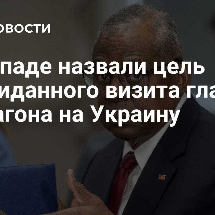 На Западе назвали цель неожиданного визита главы Пентагона на Украину