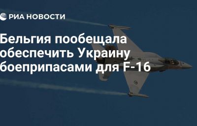 Бельгия пообещала обеспечить Украину боеприпасами для F-16