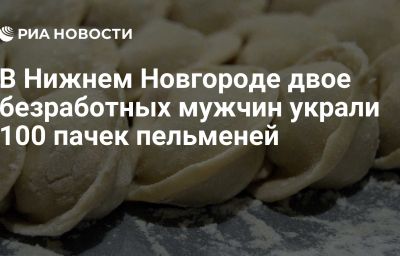 В Нижнем Новгороде двое безработных мужчин украли 100 пачек пельменей