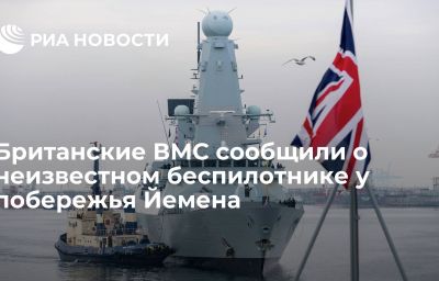 Британские ВМС сообщили о неизвестном беспилотнике у побережья Йемена