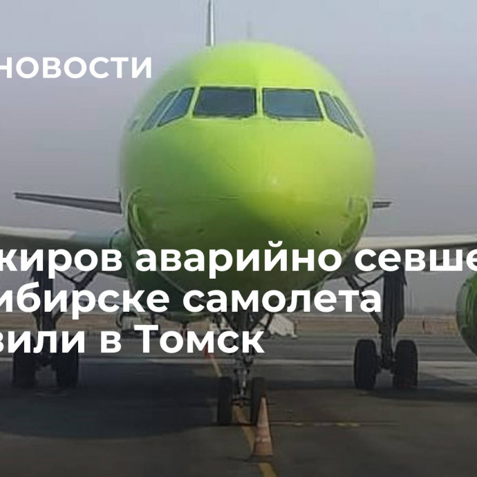 Пассажиров аварийно севшего в Новосибирске самолета отправили в Томск