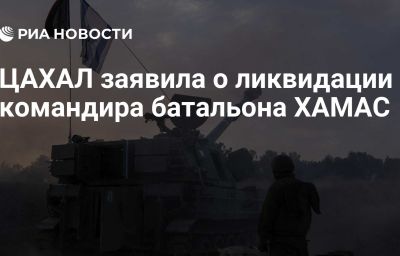 ЦАХАЛ заявила о ликвидации командира батальона ХАМАС