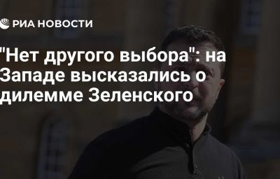 "Нет другого выбора": на Западе высказались о дилемме Зеленского