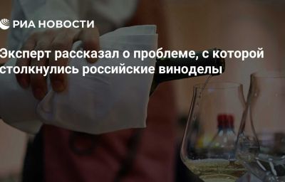 Эксперт рассказал о проблеме, с которой столкнулись российские виноделы