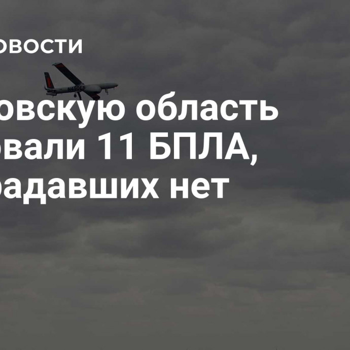 Тамбовскую область атаковали 11 БПЛА, пострадавших нет