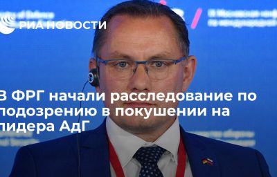 В ФРГ начали расследование по подозрению в покушении на лидера АдГ