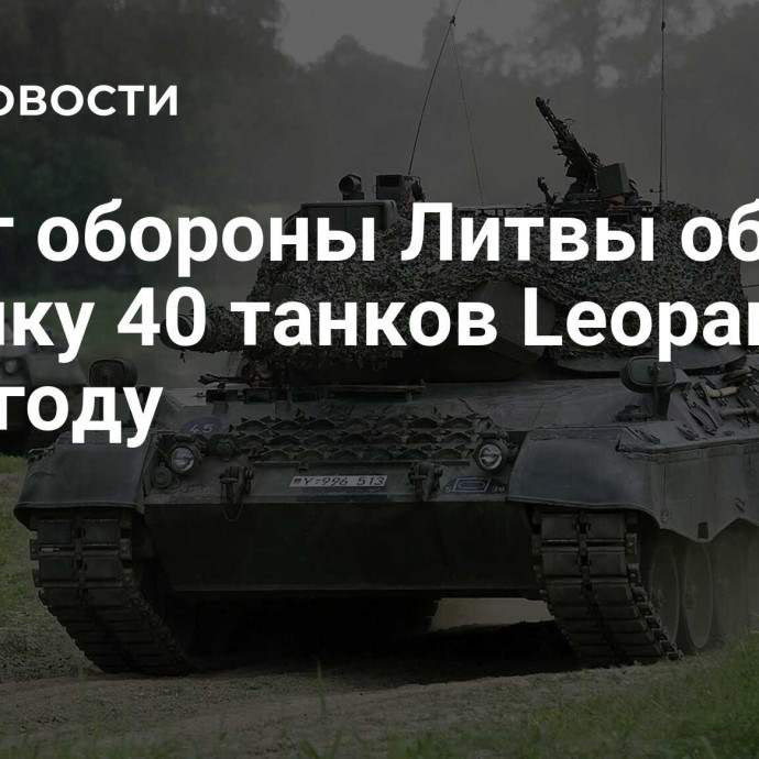 Совет обороны Литвы обсудил покупку 40 танков Leopard к 2029 году