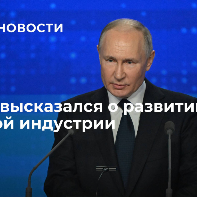 Путин высказался о развитии игровой индустрии