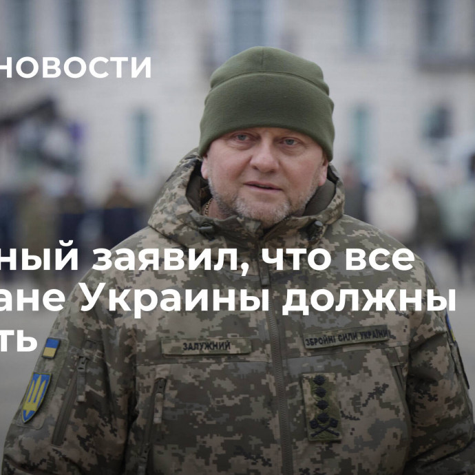 Залужный заявил, что все граждане Украины должны служить