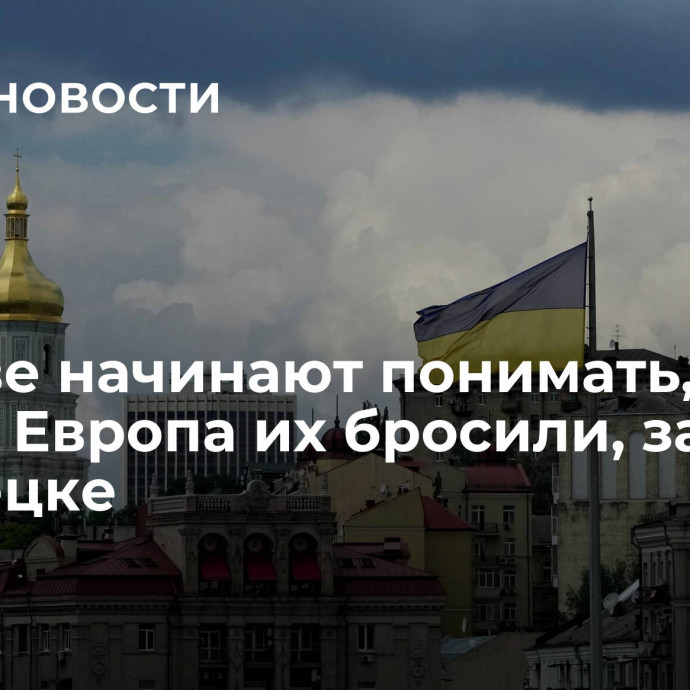 В Киеве начинают понимать, что США и Европа их бросили, заявили в Донецке