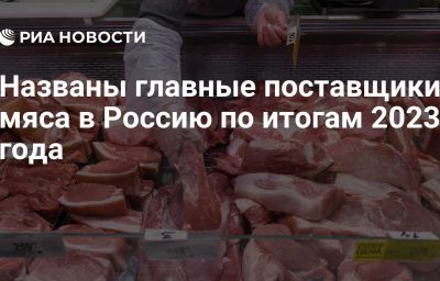 Названы главные поставщики мяса в Россию по итогам 2023 года