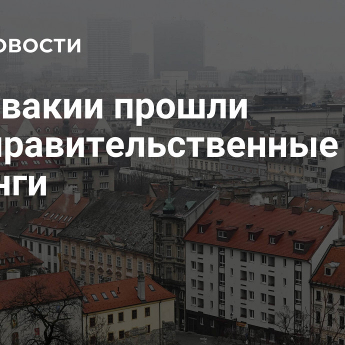 В Словакии прошли антиправительственные митинги