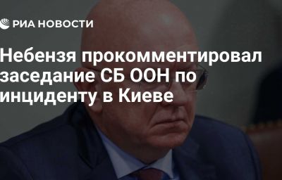 Небензя прокомментировал заседание СБ ООН по инциденту в Киеве