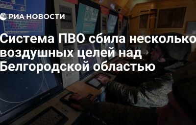 Система ПВО сбила несколько воздушных целей над Белгородской областью