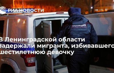 В Ленинградской области задержали мигранта, избивавшего шестилетнюю девочку