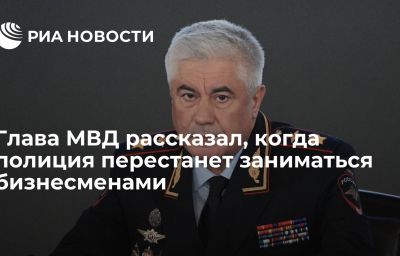 Глава МВД рассказал, когда полиция перестанет заниматься бизнесменами