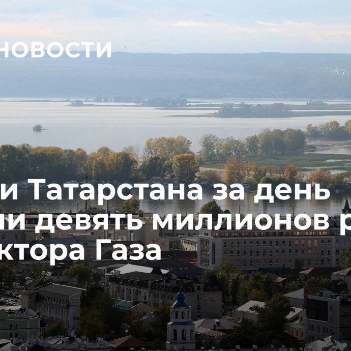 Жители Татарстана за день собрали девять миллионов рублей для сектора Газа