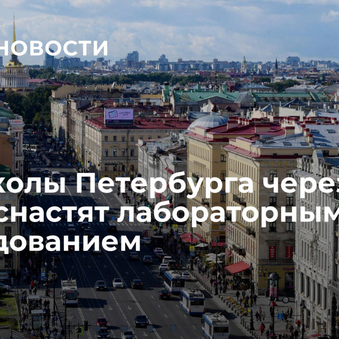 Все школы Петербурга через три года оснастят лабораторным оборудованием