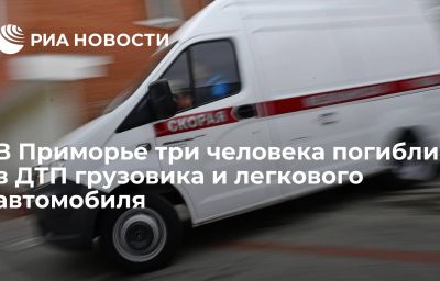 В Приморье три человека погибли в ДТП грузовика и легкового автомобиля