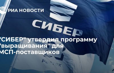 "СИБЕР" утвердил программу "выращивания" для МСП-поставщиков