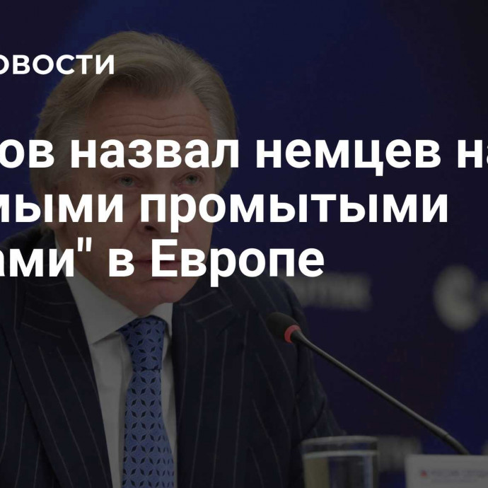 Пушков назвал немцев нацией с 