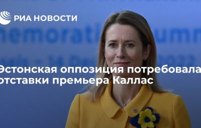 Эстонская оппозиция потребовала отставки премьера Каллас