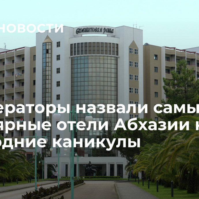 Туроператоры назвали самые популярные отели Абхазии на новогодние каникулы