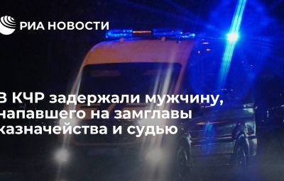 В КЧР задержали мужчину, напавшего на замглавы казначейства и судью