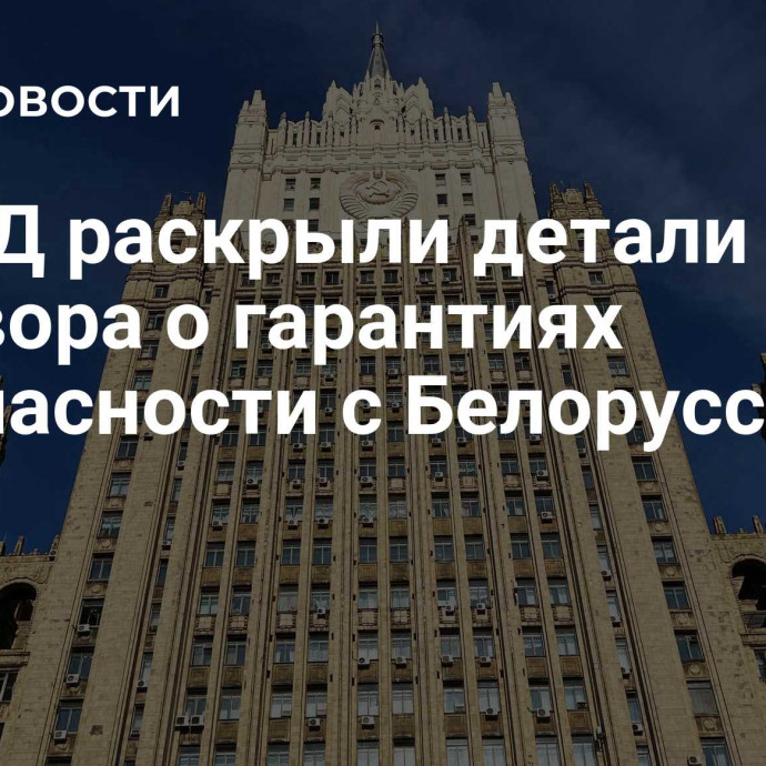 В МИД раскрыли детали договора о гарантиях безопасности с Белоруссией